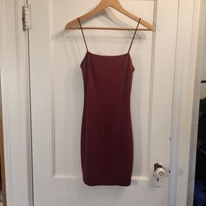 Elegant Burgundy Slip Dress